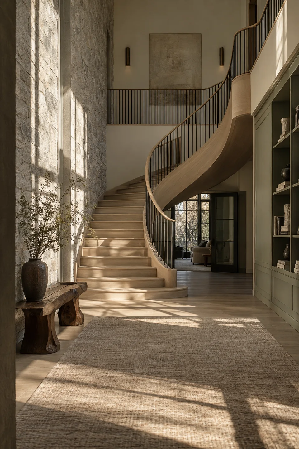 Westmount: A timber stair becomes the heart of a home.